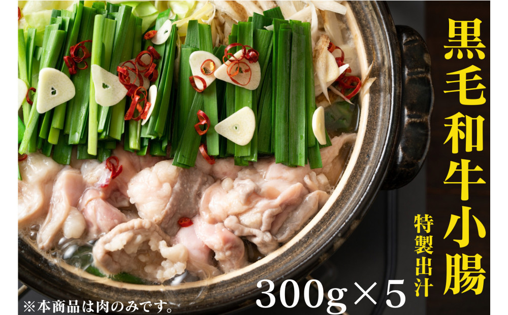 黒毛和牛トロホルモン（小腸）　特製だし1.5kg ( 300g × 5パック )【2026年10月発送】 141305_KZ43VC10