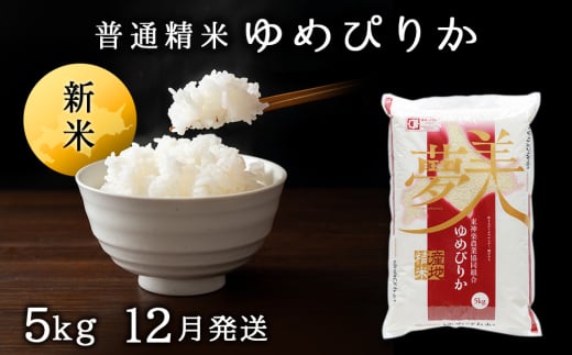 【令和7年産12月発送】ゆめぴりか《普通精米》5kg 新米