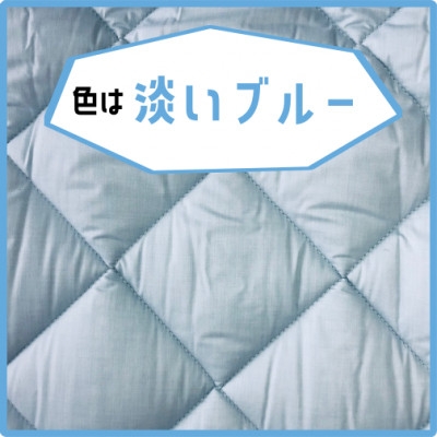 
            消臭吸汗効果のあるベッドパッド　ブルー【1656223】
          