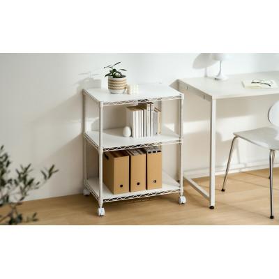 ふるさと納税 大河原町 カラーメタルラック ウッドボード付き CMM-55073B 白 アイリスオーヤマ[53753277] |  | 02