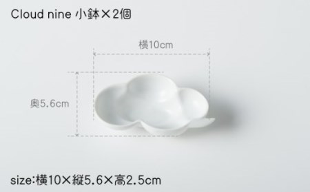 Cloudnine 小鉢 蓋物 4点set【224porcelain】[NAU001] 肥前吉田焼 焼き物 やきもの 器 うつわ 皿 さら