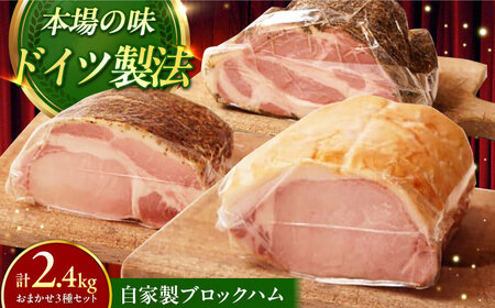 【ふるさと納税限定】TESIOの自家製ブロックハム3種セット (各800g) ハム ハム ハム ハム ハム 