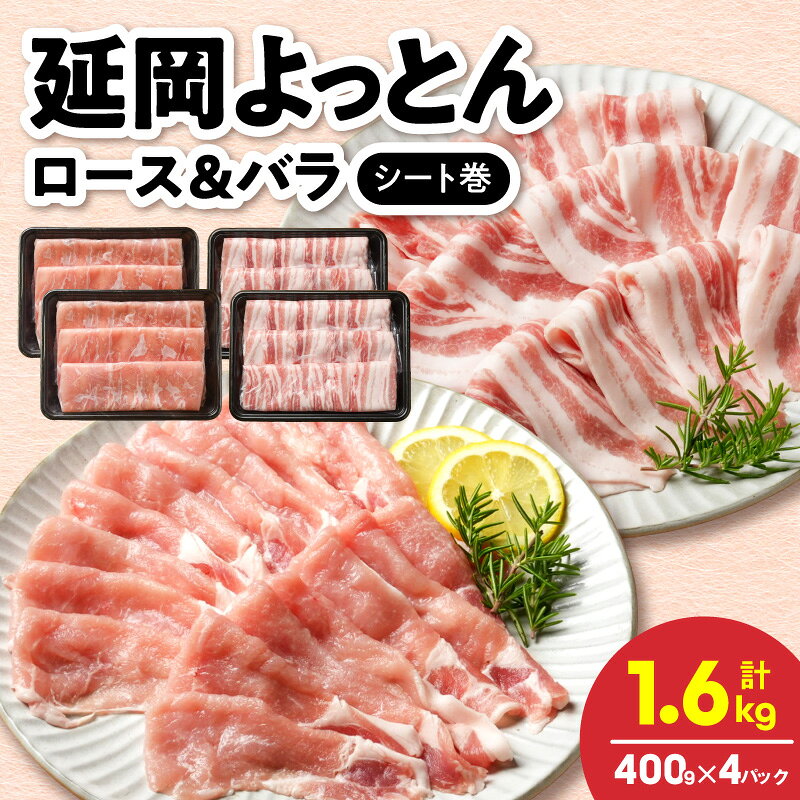 【ふるさと納税】延岡よっとん ロース バラ スライス 宮崎県産 豚肉 国産 詰め合わせ 豚しゃぶ すき焼き 焼肉 炒め物 料理用 冷凍 小分け 豚肉セット おかず 肉料理 晩酌 宮崎県 延岡市 送料無料