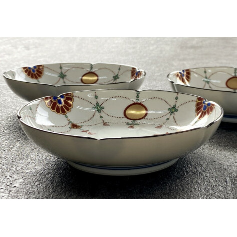 有田焼 其泉 赤玉瓔珞文 銘々皿 15cm 4枚【賞美堂本店】器 うつわ 食器 4枚 セット 皿 取皿 お祝い 縁起物 贈答 ギフト 食洗機対応 A60-97_イメージ3