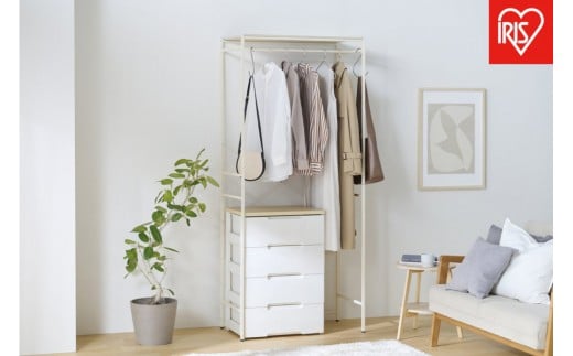 
            チェスト上ハンガーラック CHHR-850 ホワイト
          