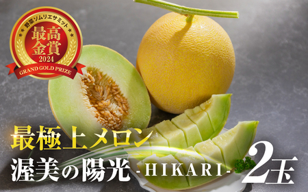 2026年先行予約極上メロン 渥美の陽光-HIKARI-　2玉 メロン