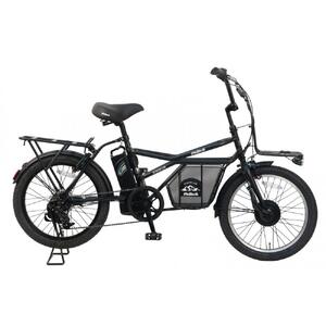 【100％完成納品】ノーパンクGRC-515L 電動アシストeカーゴバイク 20インチ 外装7段 【マットブラック】＊販売証明書付き