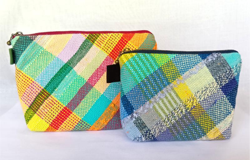 
            さをり織り ポーチセット【思いやり型返礼品（支援型）】障がい者支援 福祉作業所 障害者 手作り
          