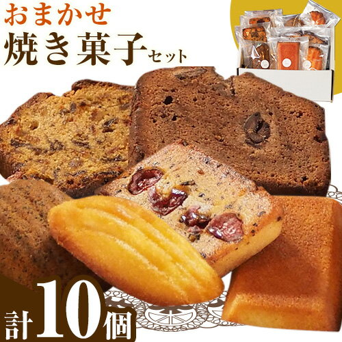 【ふるさと納税】焼き菓子 詰合せ troncのおまかせ焼き菓子セット 10個 《30日以内に出荷予定(土日祝除く)》 個包装 マドレーヌ フィナンシェ パウンドケーキ 千葉県 流山市 お中元 お菓子 焼き菓子