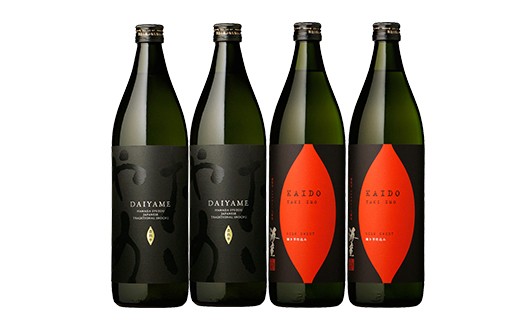 鹿児島本格芋焼酎「海童 焼き芋」「だいやめ(DAIYAME)」(合計4本・900ml×各2本) 飲み比べセット！国産 九州産 鹿児島 酒 焼酎 芋焼酎 ライチ お湯割り 人気 飲み比べ セット【吉村酒