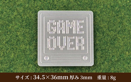 ボールマーカー GAMEOVER 【PAGANICA TOOLS】 瑞浪市 / ジオニック ゴルフ ギフト 高級[AZBQ163]