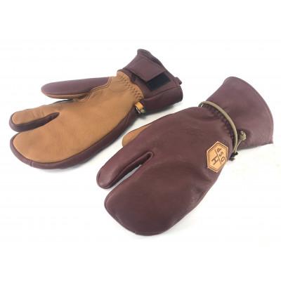 ふるさと納税 白馬村 DSPグローブ 　スリーフィンガー　ワイン　S　スキー・スノーボード兼用グローブ(DS2-TH)