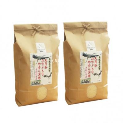 ふるさと納税 雲南市 島根県雲南市「大月谷コウノトリやすらぎ米」きぬむすめ　10kg(5kg×2) |  | 01