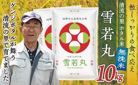 令和7年産 【無洗米】最上町産 ホタル米雪若丸10kg(5㎏×2袋)