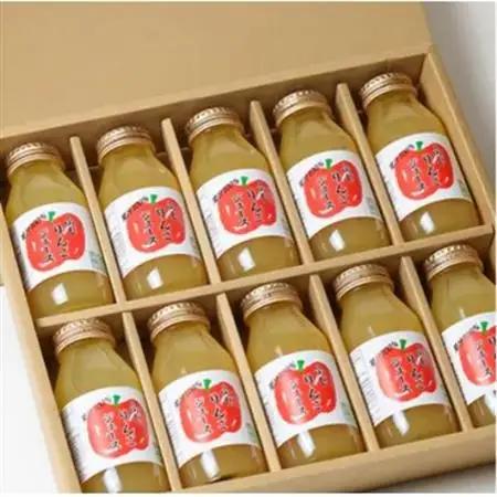【毎月定期便】りんごジュース　小瓶10本入りギフト(180ml×10本)全3回【4059679】