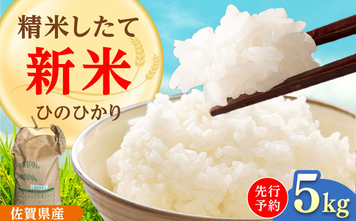 【2025年発送分 先行予約】令和7年産 ひのひかり5kg 白米 / ふるさと納税米 / 佐賀県 / 有限会社中島商店 [41AGAC003]