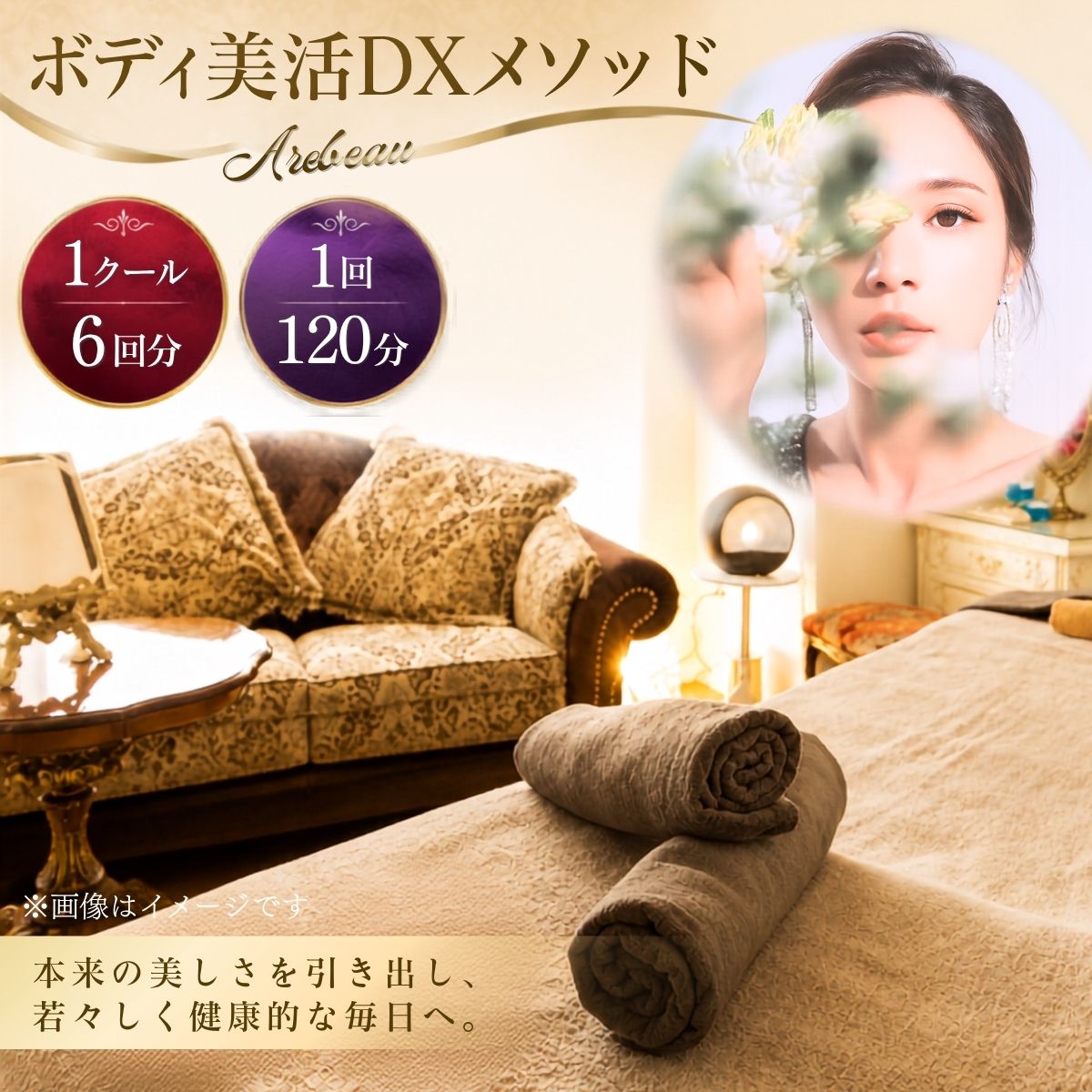 【ふるさと納税】ボディ美活DTXメソッド　1クール　6回分（1回120分）| チケット 伝統医療 慢性疲労 体調改善 オールハンド 肥満予防 痩せ エイジングケア 送料無料 埼玉県 越谷市