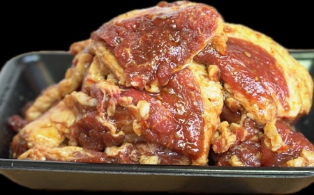 【全12回定期便】たれ漬け牛カルビ　1kg(200gx5)＜なかがわ市場 うしじま＞那珂川市[GAR044]