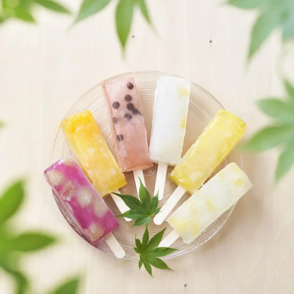 ぷるんと食感！ 溶けないアイス 「くずバー」 6種各1本セット くずバー