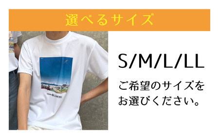 かほくの身近な風景スケッチTシャツ『浜辺』1枚 Sサイズ [AD008-1]
