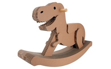木馬 ダンボール ダンボール木馬 ティラノサウルス 恐竜 恐竜好き 日本製 完成品 強化 3層ダンボール 段ボール 子供 キッズ 乗り物 乗って遊べる おもちゃ 玩具 室内遊び インテリア 誕生日 長さ980mm hacomo ハコモ プレゼント 香川県 東かがわ市 46310845