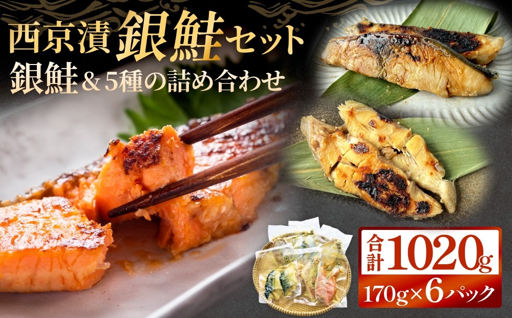 
                   銀鮭 西京漬け セット 約1kg 焼くだけ 惣菜 冷凍 6種 
                