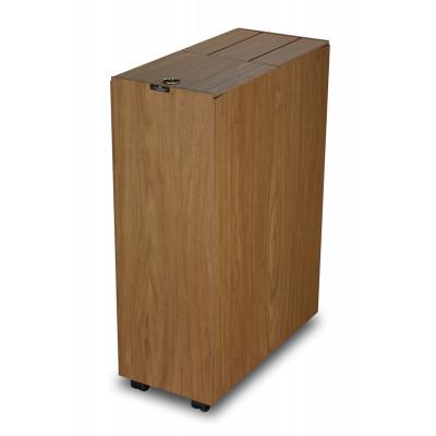 ふるさと納税 和歌山市 バスク キッチンペール 45L ブラウン 職人が手掛けるキッチンにおすすめの木目調ゴミ箱