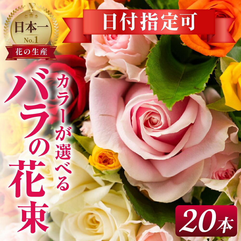 【ふるさと納税】バラ 花束 20本 花 選べるカラー チャーミングローズ 薔薇 ローズ 生花 ミックス 誕生日 フラワー 雑貨 インテリア 産地直送 人気 母の日 父の日 切花 バラ ばら 母 ありがとう まのばら 西山バラ園 花