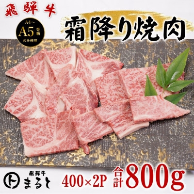 
                  飛騨牛霜降り焼き肉 400g×2パック(合計800g)【1735700】
                