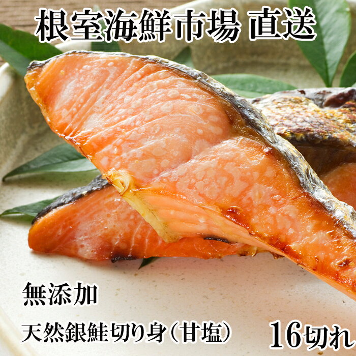 【ふるさと納税】 無添加天然銀鮭切身 16 切 鮭 さけ サケ しゃけ シャケ 魚 さかな サカナ お取り寄せ グルメ 海鮮 銀ザケ 銀鮭 銀ざけ 甘塩 塩ざけ 塩鮭 切り身 切身 北海道 根室市 ふるさと納税 A-11253