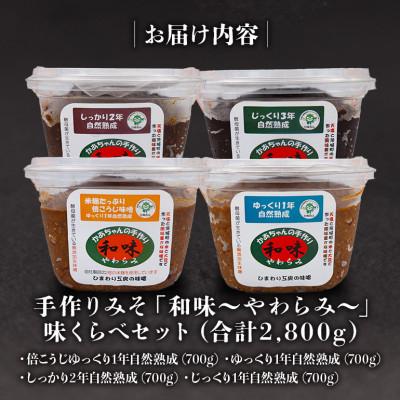 ふるさと納税 茨城町 手作りみそ「和味〜やわらみ〜」味くらべセット |  | 01
