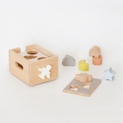 ふるさと納税 三木市 HOPPL(ホップル)スタッキングボックストイ　ひこうき(型はめパズル)