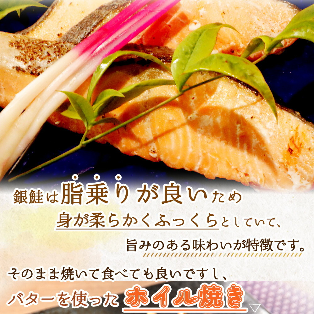 G7023_和歌山魚鶴仕込の甘口塩銀鮭切身 14切（2切×7パック 小分け）_イメージ4