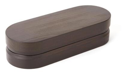 ◇紀州桧弁当箱 タイプ3 DBR ナノコート 弁当包みセット【オハナ】