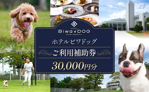 ホテル ビワドッグ ご利用補助券 30,000円分 利用券 レストラン 観光 ドッグラン 犬 愛犬 ペット 宿泊券 ペットと泊まれる 宿 旅行 お食事券 ランチ ディナー 商品券 愛犬同伴 高級ホテル ペットと泊まる 家族旅行 リゾート レイクビュー 自然 琵琶湖 滋賀 彦根