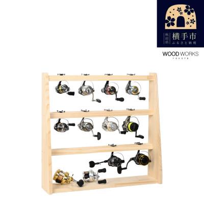 ふるさと納税 横手市 WOOD WORKS リールスタンドAタイプ/Lサイズ【本体カラー:ナチュラル】