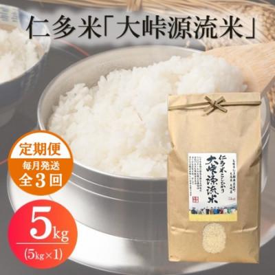 ふるさと納税 松江市 【毎月定期便】仁多米「大峠源流米」5kg(5kg×1)(松江市)全3回