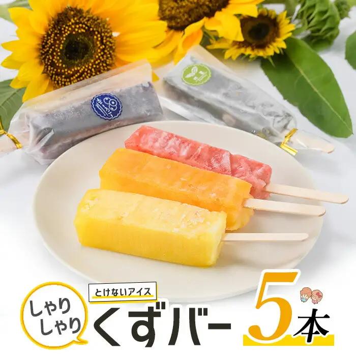 とけないアイス「しゃりしゃりくずバー」(5本)【レガーレ・ワキタ】waki-7337
