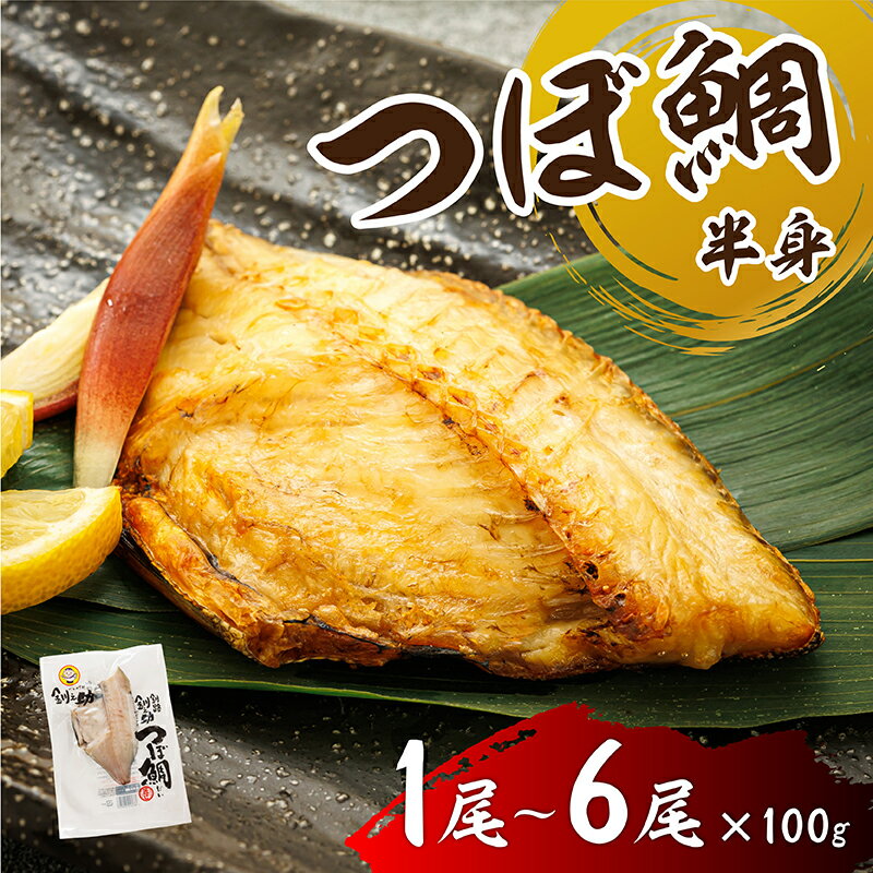 【ふるさと納税】干物界の最高級魚 厳選した つぼ鯛 半身100g 【選べる数量】｜日時指定可 一夜干し 国産 無添加 魚介類 魚介 干物 切り身 冷凍 パック 約10000円 発送 すぐ届く 釧路町 釧路超 特産品 br02