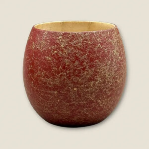 木製 エッグカップ 乱糸マット仕上げ 本朱