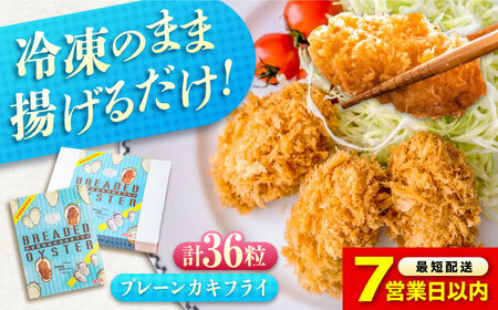 【スピード発送】冷凍牡蠣フライ プレーン36粒 牡蠣[BACG008]