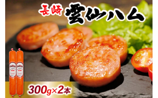 BI002 雲仙ハム ソーセージ 小 300g×2本[ 絶品 人気 ハム ウインナー ソーセージ おつまみ 肉 お弁当 おかず 小分け 便利 国産 豚肉 お歳暮 お中元 長崎県 島原市 送料無料 ]