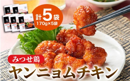 佐賀県産 みつせ鶏 ヤンニョムチキン170g×5袋 惣菜 お惣菜 唐揚[FAE123]