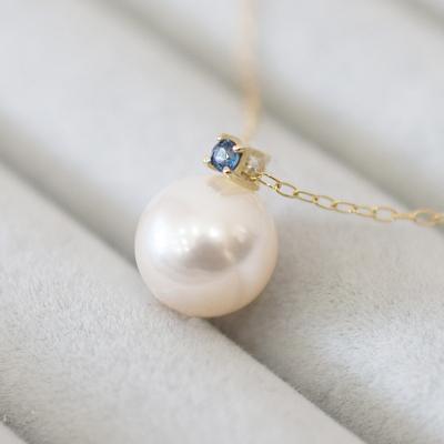 ふるさと納税 天草市 あこや真珠 ネックレス 8-8.5mm ホワイトピンク サファイヤ K10YG_S085-560 |  | 01