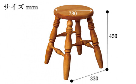 H45 丸スツール アーミッシュ色