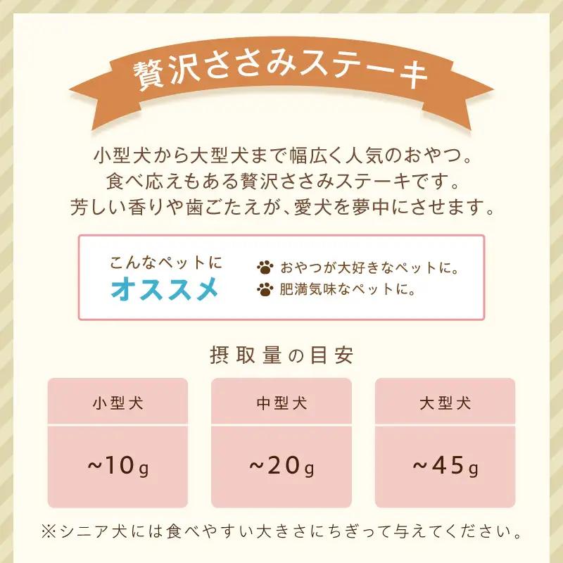 ペットフード研究所 国産無添加 贅沢ささみステーキ 毎月100g×3回定期便 最初の月+50g【087D-196】