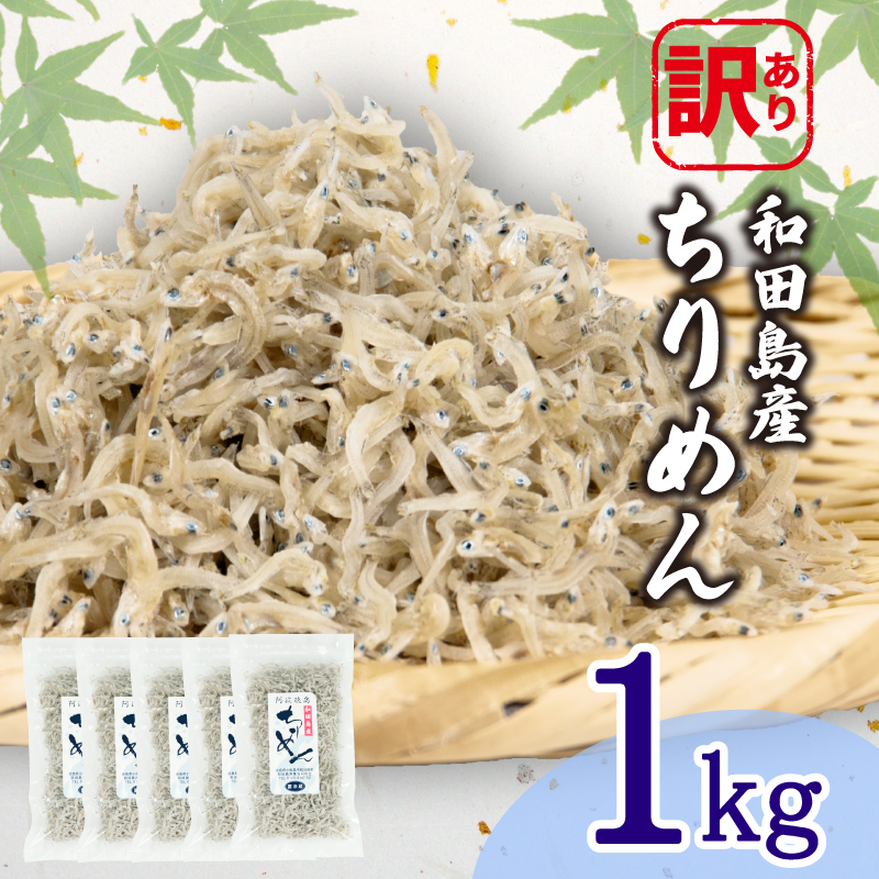 訳あり ちりめん 計 1kg 200g × 5袋 和田島産 しらす 不揃い 産地直送 新鮮 小分け パック 冷蔵 徳島県 じゃこ 干し 乾物 ご飯のお供 パスタ チャーハン 丼