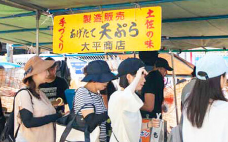 高知の日曜市のいも天 約1kg / 高知 レンチン 冷凍 いも天 芋天 天ぷら さつまいも おやつ スイーツ 軽食 大容量 【有限会社大平商店】[ATHJ001]