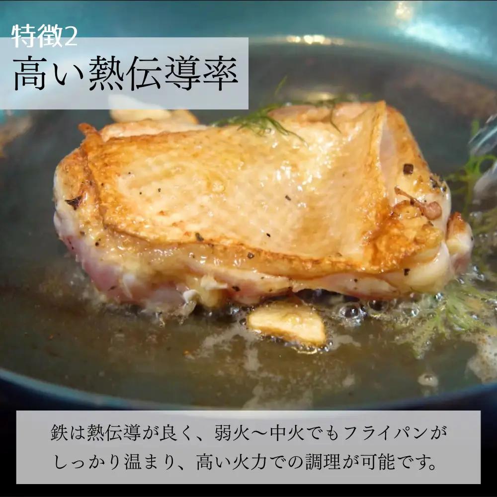 【京都活具】IH・ガス火対応 鉄フライパン 20cm 油慣らし不要｜調理器具 人気ブランド こだわりのキッチンアイテム フライパン
