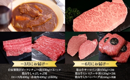 牛肉 四季のプレミアム 定期便 4回 葉山牛 黒毛和牛 セット しゃぶしゃぶ ロース ビーフシチュー サーロイン ヒレステーキ ハンバーグ 焼肉 赤身 すき焼き